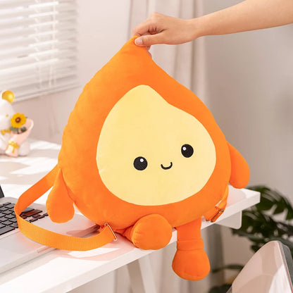 Flame Plushie Shoulder Bag, 12.5" | 32 cm