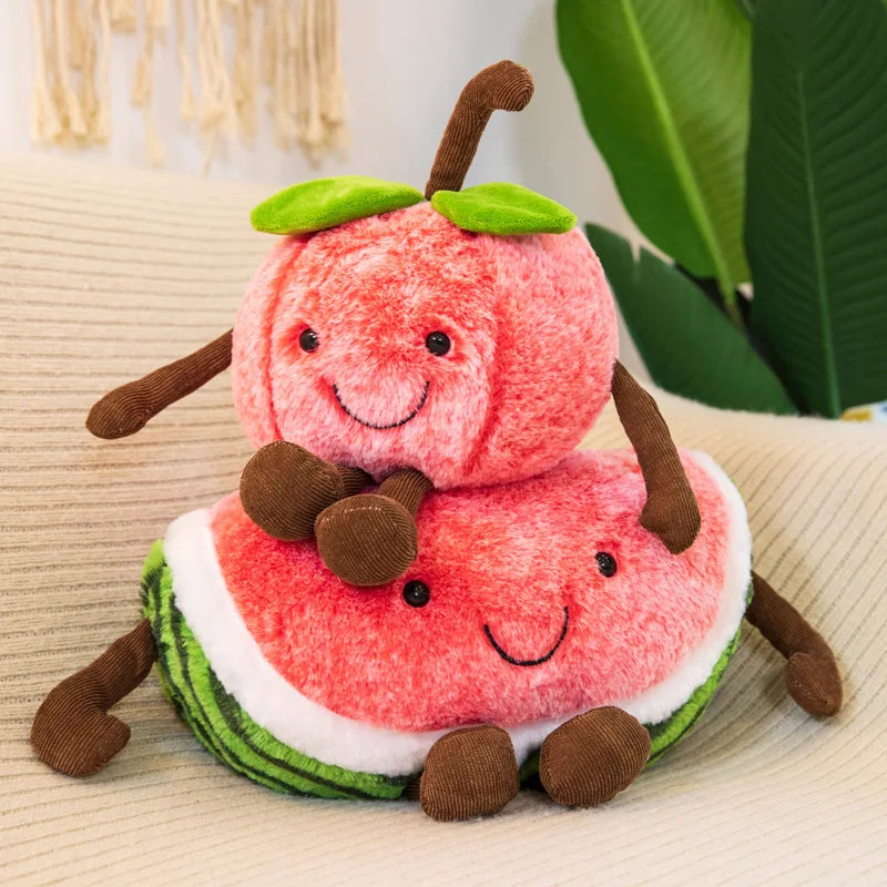 Juguete de peluche en forma de cuña de sandía de dibujos animados, 11-16" | 28-40 cm