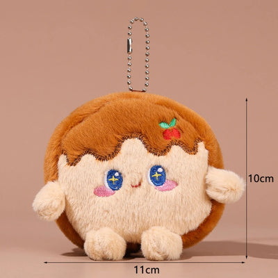 Plushie Cartoon Food Keychain, 20 Varieties