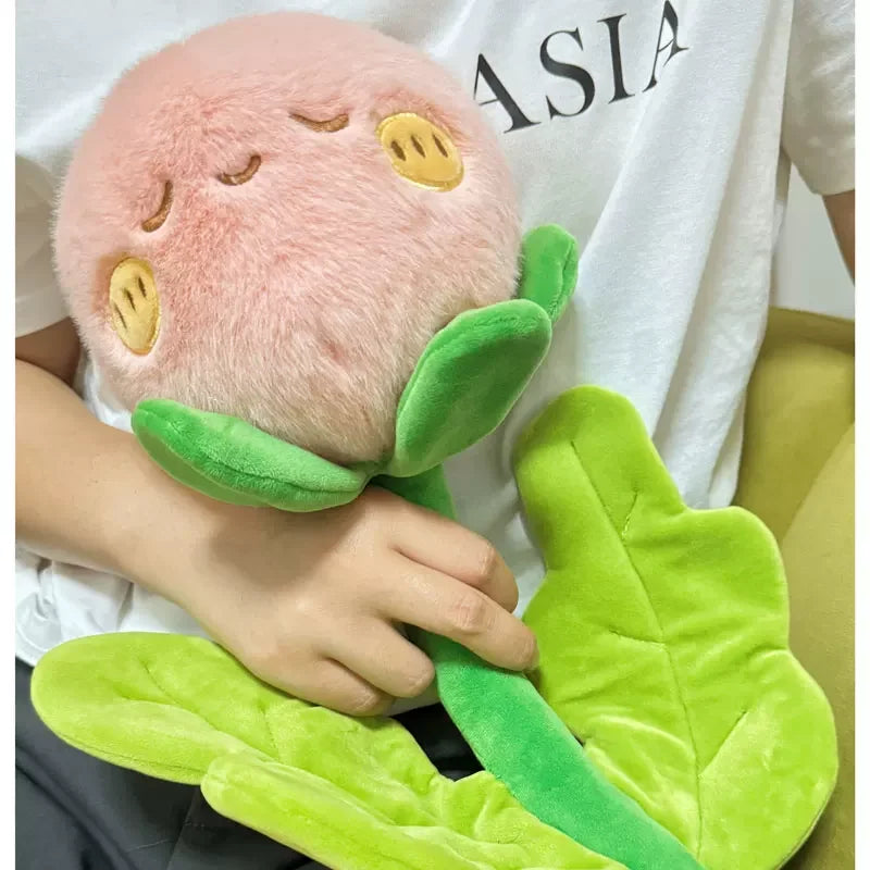 Fluffy Dandelion Plush Toy | Poseable Stuffed Flower Doll, 45cm