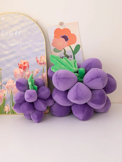 Realistic Grape Plushies, Five Colors, 9-14" | 22-35 cm