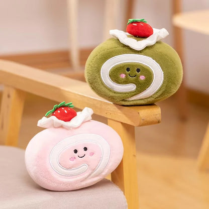 Plush Strawberry Cake Roll – Sweet, Squishy, and Oh-So-Kawaii!