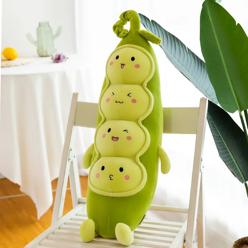 Jumbo Peas in a Pod Plushie, 22-37" | 55-95 cm