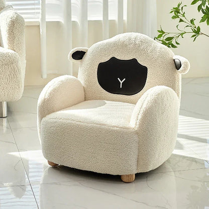 Asiento Infantil de Peluche de Oveja