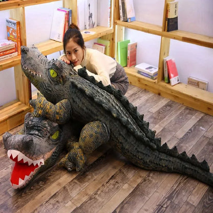 Ultimate Jumbo Lifelike Crocodile Plushie, Two Styles, 6.5' | 200 cm