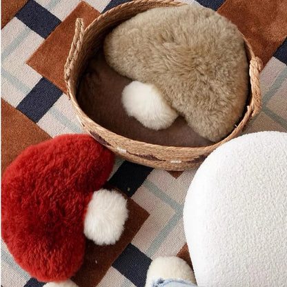 Super Fuzzy Mushroom Plushie, Three Colors