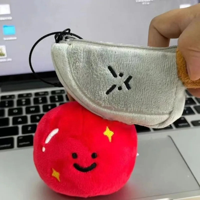 Mini Knife Plushie Keychain – Small Plush Storage for Earbuds