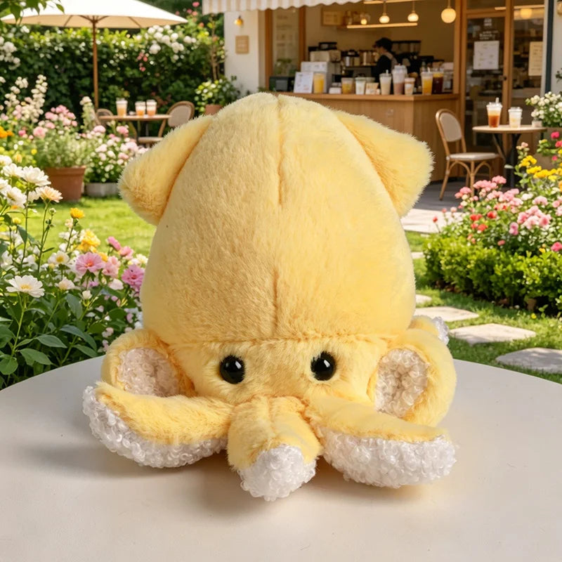 Mini Squid Plush Keychain | Kawaii Aquatic Bag Charm