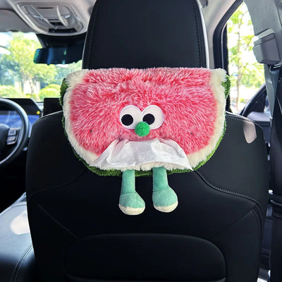 Watermelon Car Headrest & Lumbar Support Pillow – Cartoon Kawaii