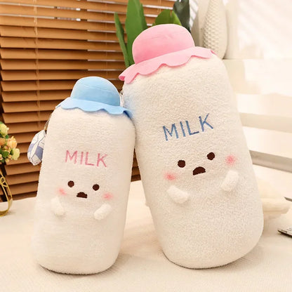 Botella de Leche Peluche – Juguete de Peluche Bonito en Azul o Rosa