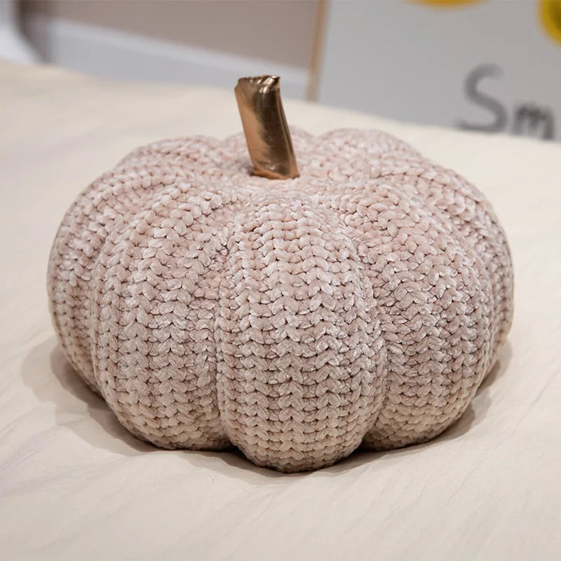 Knitted Pumpkin Plushie, Three Colors, 11" | 28 cm