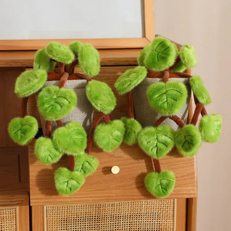 Kawaii Hanging Vine Plush Potted Plant, 6" | 15 cm