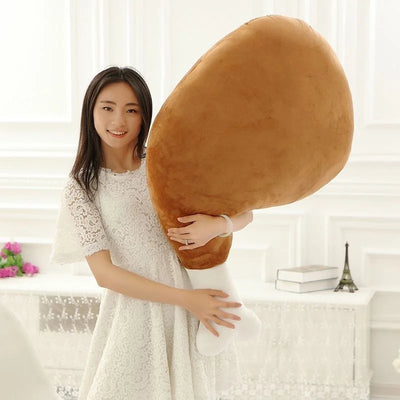 Cooked Chicken Leg Plushie, 5-33" | 12-85 cm