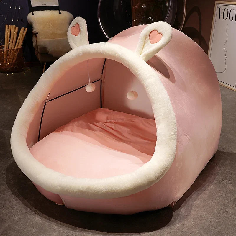 Cama Tienda de Peluche de Conejo Gigante para Dos Personas