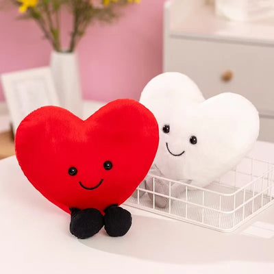 Plushie Valentine's Heart Plushie, Three Colors, 6-12" |15-30 cm