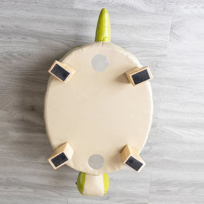 Pouf en simili cuir Turtle Time - Cinq couleurs