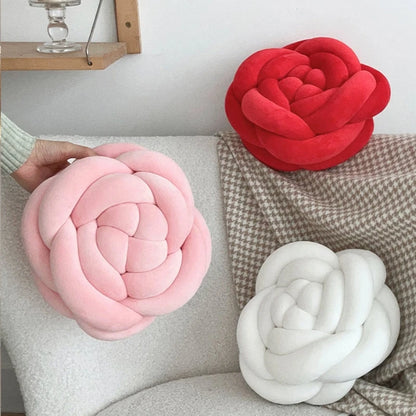 Rose Knot Plushie Throw Pillow, 11" | 28 cm 🌹