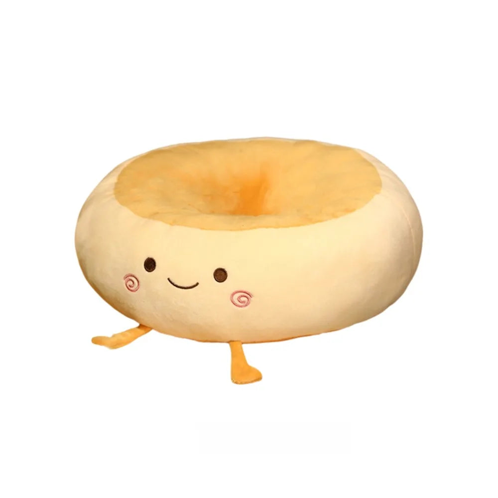 Coussin en peluche Kawaii Bagel, 15" | 38 cm