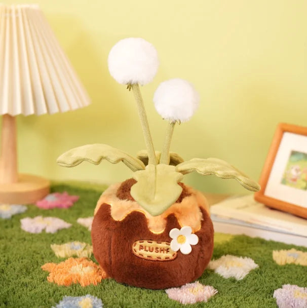 Kawaii Potted Plant Plushies – Flowers, Cacti & Fruit Trees, 6-8" | 14-20 cm