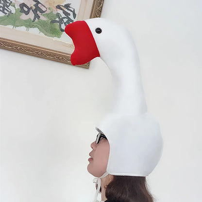 Plush Goose Novelty Hat