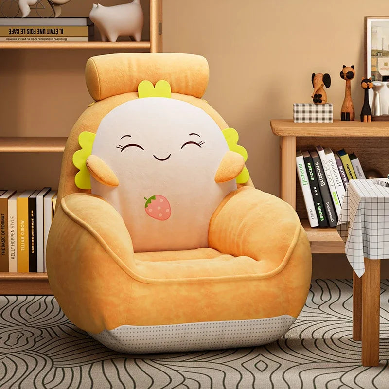 Food-Themed Children's Plushie Reading Chair