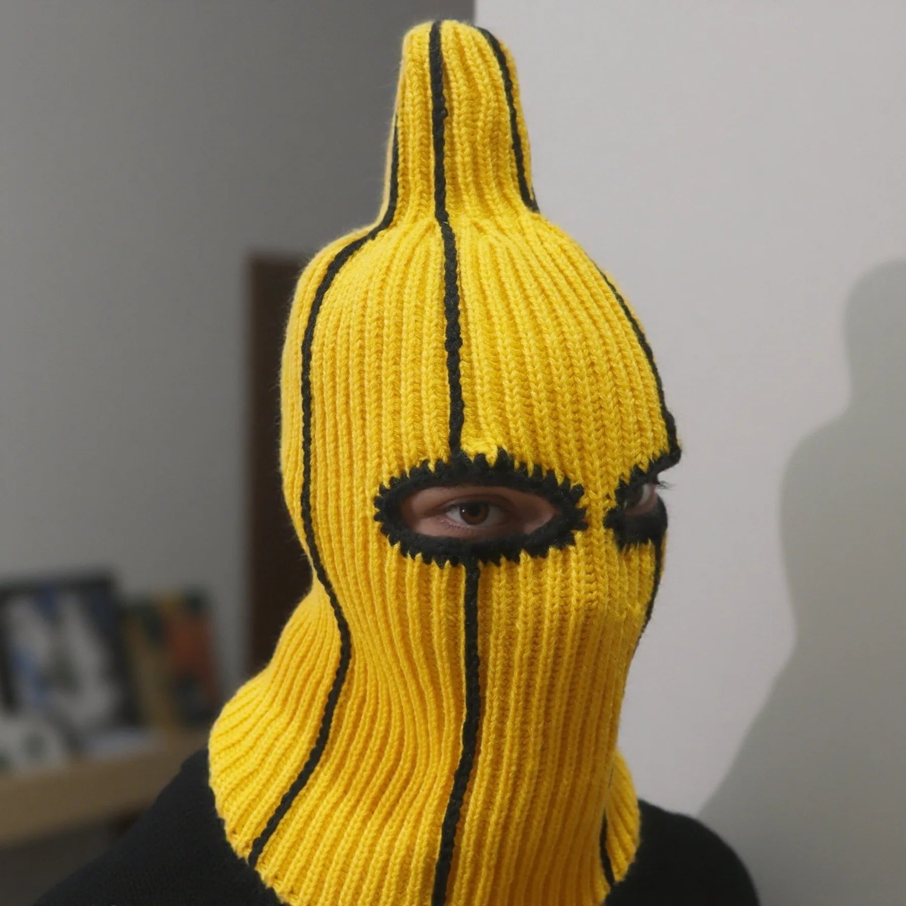 Banana Balaclava Knit Hat | Wearable Food Costume Headwear