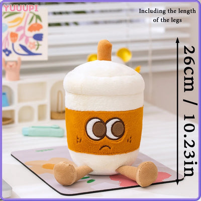 Coffee Cup & Teapot Plush Toy – Kawaii Stuffed Mug Travel Companion
