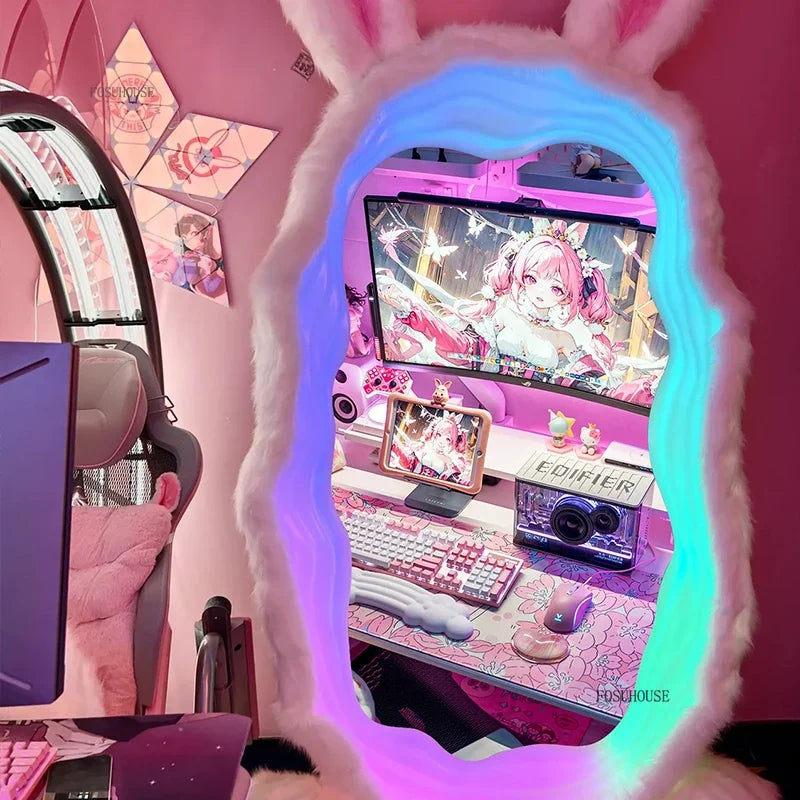 Giant LED Bunny Mirror | 93" x 53" (237 x 134 cm) | Ultra-HD Glass 🐰✨