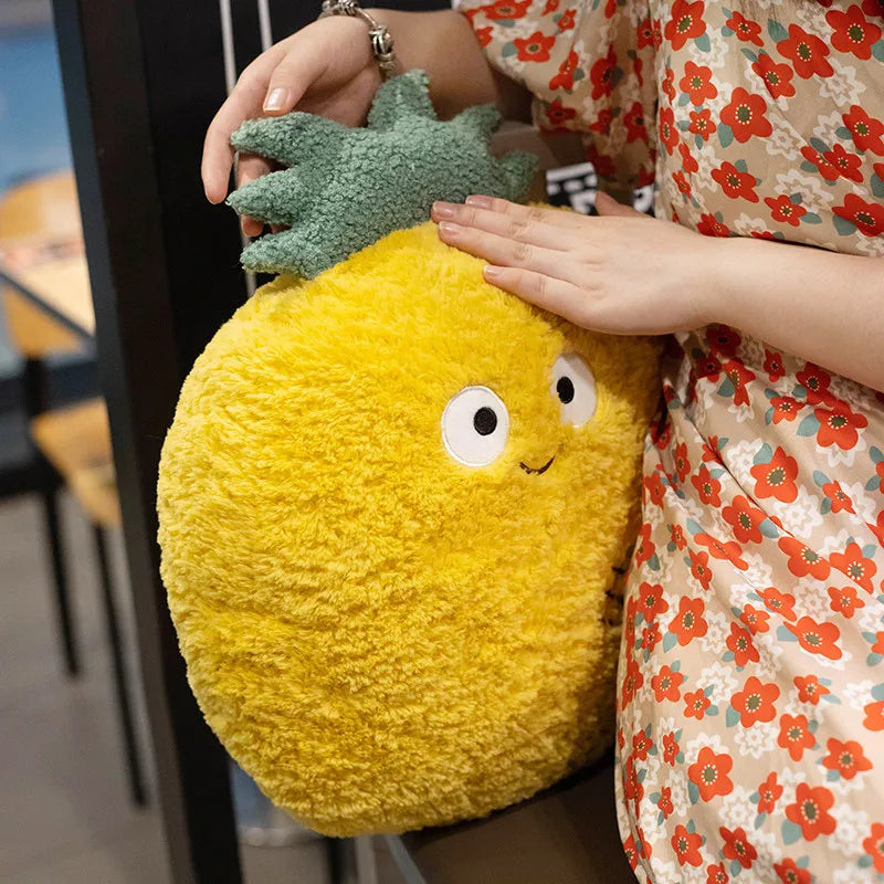 Plushie Fuzzy Fruit w/Optional Handwarmer, 5 Fruits, 14-18" | 36-45 cm