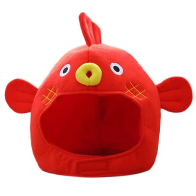 Puffer Fish Plush Headgear | Novelty Aquatic Costume Hat