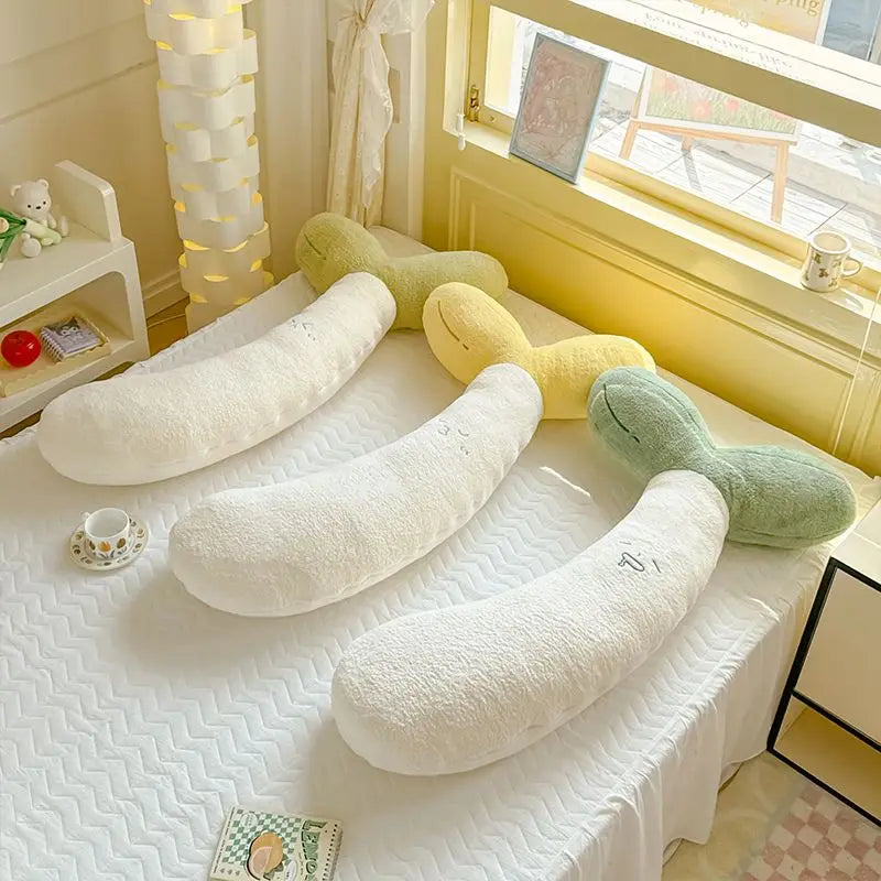 Kawaii Bean Sprout Body Pillow, Two Colors, 28-47" | 70-120 cm