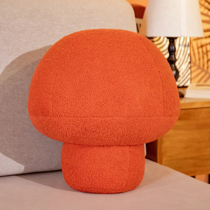 Mushroom Plushie Throw Pillow, Eight Colors, 12-20" | 30-50 cm