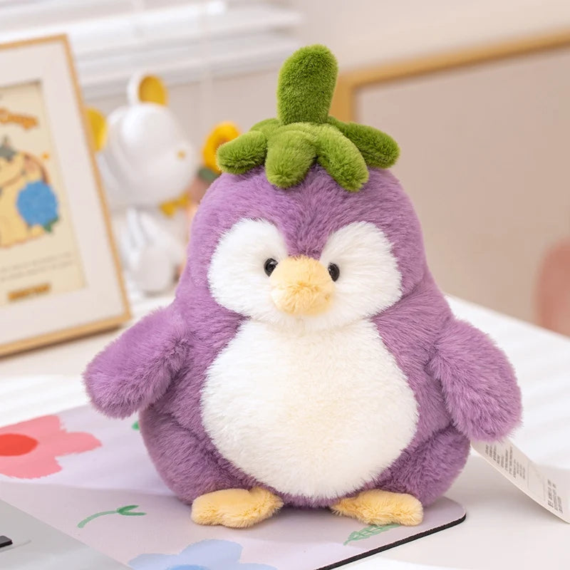 Eggplant Penguin Plushie, 9.5" | 24 cm