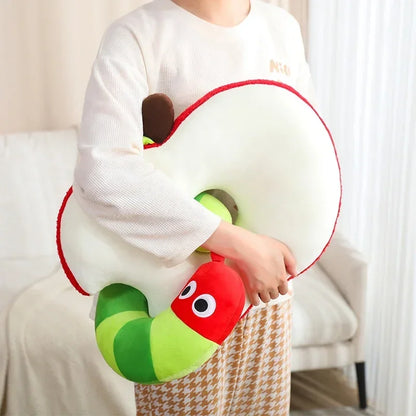 Apple & Worm Plushie Set – A Playful Duo with a Functional Twist! 🍎🐛