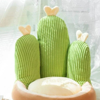 Cactus Children's Seat Cushion - Cozy and Soft