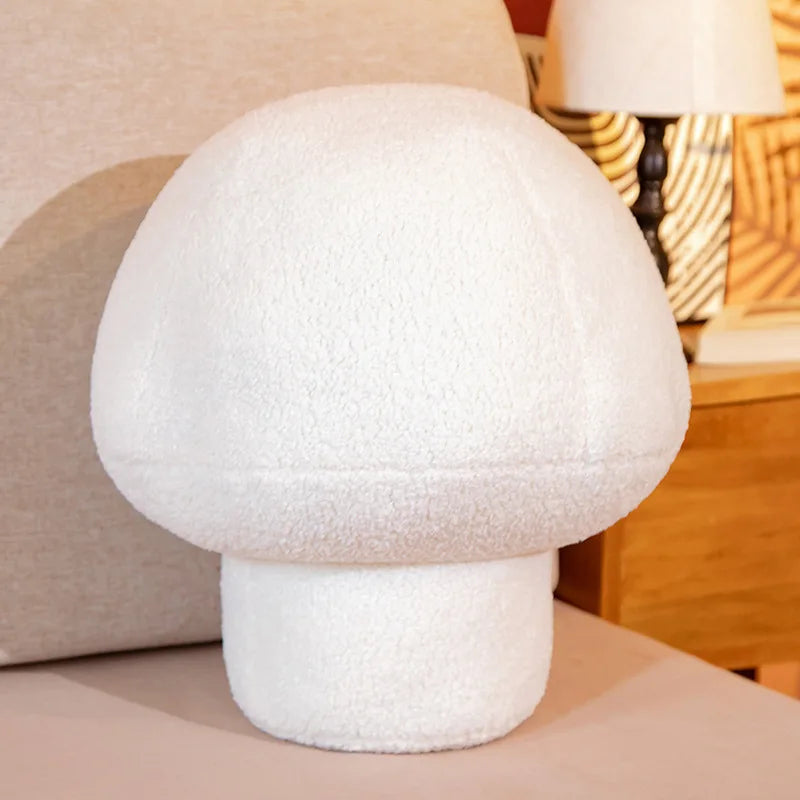 Mushroom Plushie Throw Pillow, Eight Colors, 12-20" | 30-50 cm