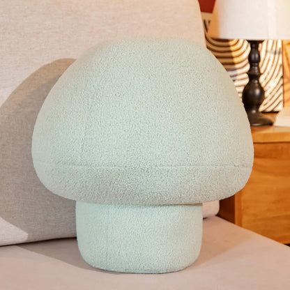 Mushroom Plushie Throw Pillow, Eight Colors, 12-20" | 30-50 cm