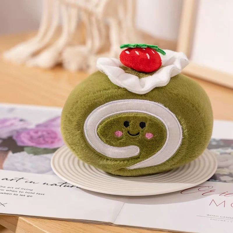 Plush Strawberry Cake Roll – Sweet, Squishy, and Oh-So-Kawaii!