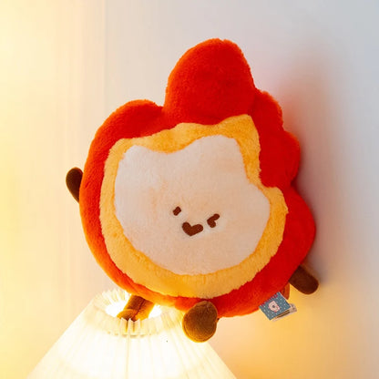 Kawaii Flame Plushie – Cute Stuffed Animal, Keychain, and Shoulder Bag