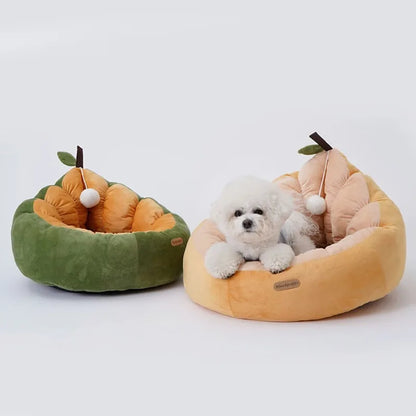 Plushie Avocado Cat/Dog Bed for Small Pets up to 13 lbs (6 kg)