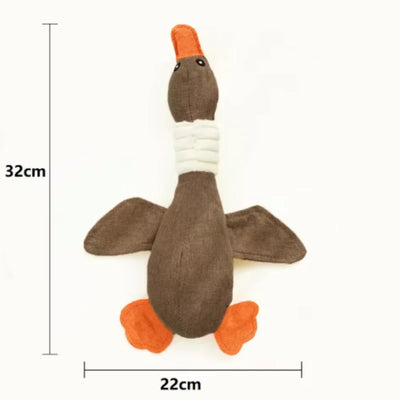 Plushie Goose Squeaky Dog Chew Toy, 13" | 32 cm