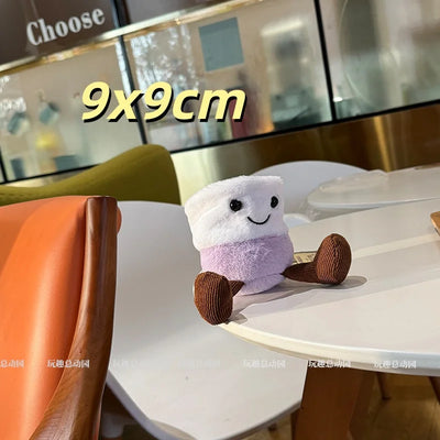Kawaii Taro Tea & Cake Plush Set | Stuffed Teapot, Cup & Cake Toys, 8\" | 20 cm