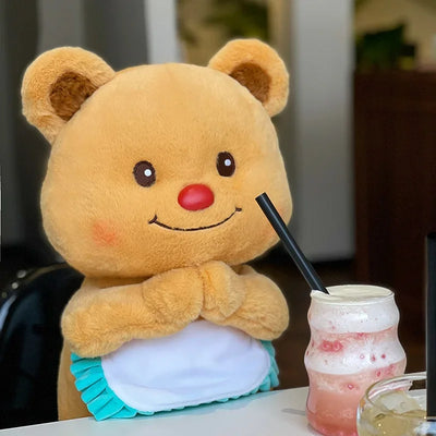 Plushie Honey Pot with Bear Stuffed Animal