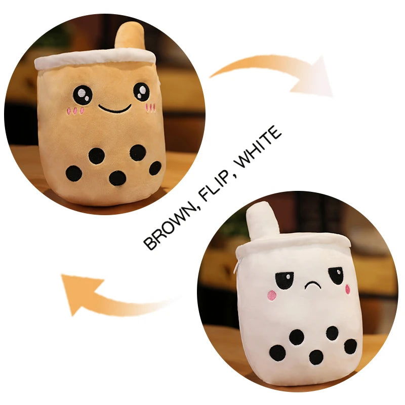 Plushie Reversible Boba Tea Toy, 6-10" | 15-25 cm