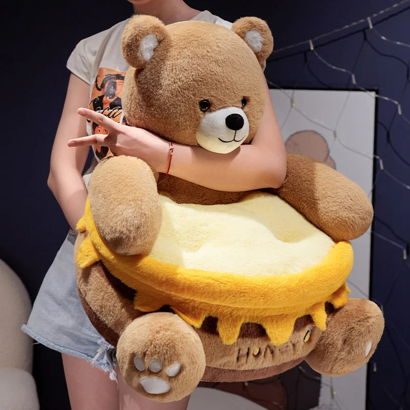 Sedia a Pantofole Peluche Honeypot Bear – Seduta Confortevole e Adorabile per Bambini!