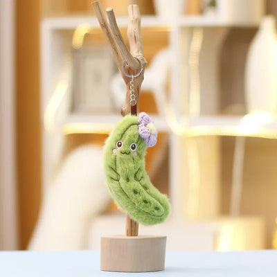 Kawaii Vegetable Plush Toy Keychain | Cute Food Pendant for Bags & Keys