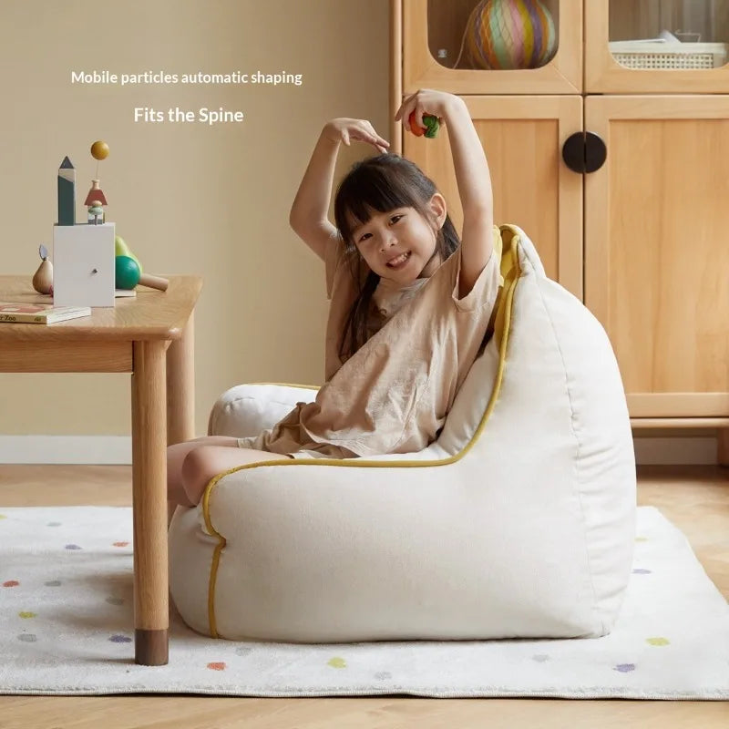 Cozy Bunny Children's Reading Chair with Carrot Pillow Plushie