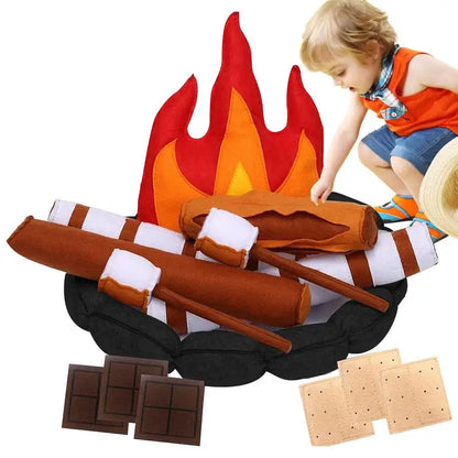 Set de Juego de Fogata de S'mores de Peluche, 16" | 40 centímetros