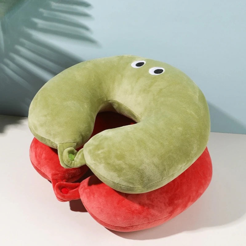 Crab U-Shaped Neck Pillow – Foam Particle Deformable Cartoon Pillow