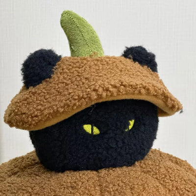 Halloween Pumpkin Plush Pillow - Soft Spooky Ghost Pumpkin, 9-13" | 24-33 cm